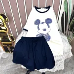 Đồ bộ quần đùi màu áo tay ngắn in hình chuột mickey