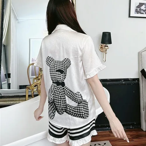 Đồ bộ quần đùi pijama áo tay ngắn in hình