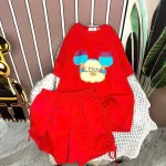 Đồ bộ quần đùi rút dây áo tay ngắn in hình chuột mickey
