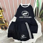 Đồ bộ quần đùi thể thao áo tay ngắn in hình
