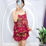 Đồ bộ quần đùi vải tonl áo hai tầng