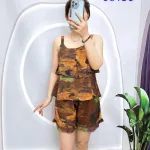 Đồ bộ quần đùi vải tonl áo hai tầng