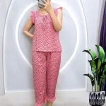 Đồ bộ quần lửng áo áo sát nách bèo hoạ tiết hoa nhí