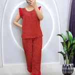Đồ bộ quần lửng áo áo sát nách bèo hoạ tiết hoa nhí