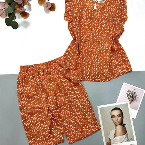 Đồ bộ quần lửng áo sát nách bèo hoạ tiết