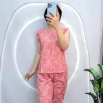 Đồ bộ quần lửng áo sát nách bèo hoạ tiết