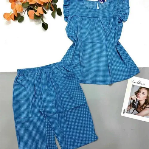 Đồ bộ quần lửng áo sát nách bèo hoạ tiết