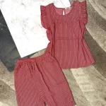 Đồ bộ quần lửng áo sát nách bèo màu trơn