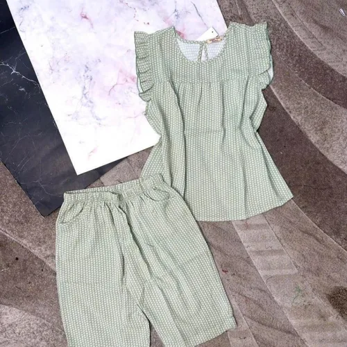 Đồ bộ quần lửng áo sát nách bèo màu trơn