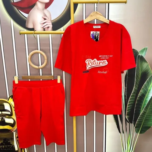 Đồ bộ quần lửng áo tay ngắn cổ tim form rộng