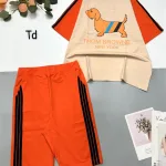 Đồ bộ quần lửng áo tay ngắn cổ tròn in hình chú chó