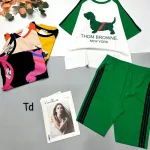 Đồ bộ quần lửng áo tay ngắn cổ tròn in hình chú chó