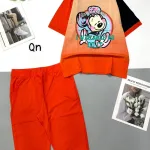 Đồ bộ quần lửng áo tay ngắn cổ tròn in hình mickey