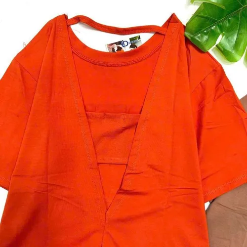 Đồ bộ quần lửng áo tay ngắn in chữ