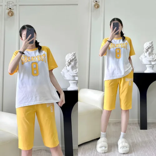 Đồ bộ quần lửng áo tay ngắn in chữ và in số 8