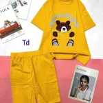 Đồ bộ quần lửng áo tay ngắn in hình