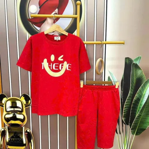 Đồ bộ quần lửng áo tay ngắn in hình