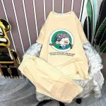 Đồ bộ quần lửng áo tay ngắn in hình