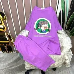 Đồ bộ quần lửng áo tay ngắn in hình
