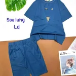Đồ bộ quần lửng áo tay ngắn in hình