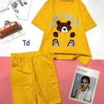 Đồ bộ quần lửng áo tay ngắn in hình