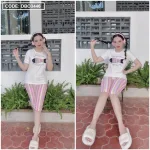 Đồ bộ quần lửng áo tay ngắn in hình cá