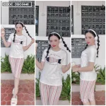 Đồ bộ quần lửng áo tay ngắn in hình cá