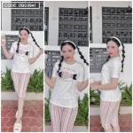 Đồ bộ quần lửng áo tay ngắn in hình cá