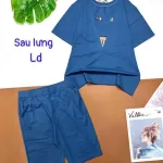 Đồ bộ quần lửng áo tay ngắn in hình gấu