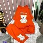 Đồ bộ quần lửng áo tay ngắn in hình gấu trắng