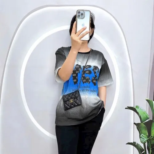 Đồ bộ quần ngố áo tay ngắn form rộng in chữ