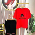 Đồ bộ quần ngố áo tay ngắn in chữ form rộng