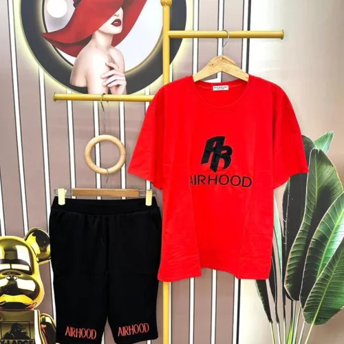 Đồ bộ quần ngố áo tay ngắn in chữ form rộng
