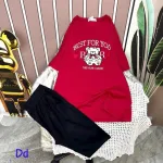 Đồ bộ quần ngố áo tay ngắn in hình