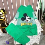 Đồ bộ quần ngố áo tay ngắn in hình chuột