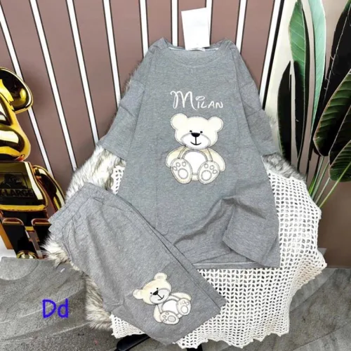 Đồ bộ quần ngố áo tay ngắn in hình gấu