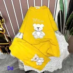 Đồ bộ quần ngố áo tay ngắn in hình gấu