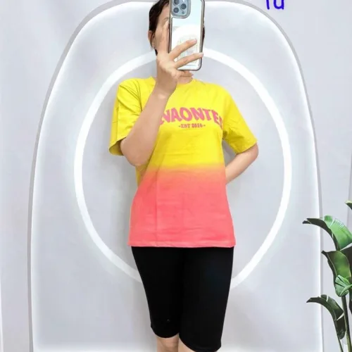 Đồ bộ quần ngố đen áo tay ngắn cổ tròn 2 màu
