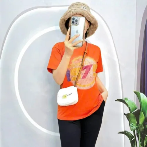 Đồ bộ quần ngố đen áo tay ngắn cổ tròn in chữ