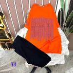 Đồ bộ quần ngố đen áo tay ngắn in chữ
