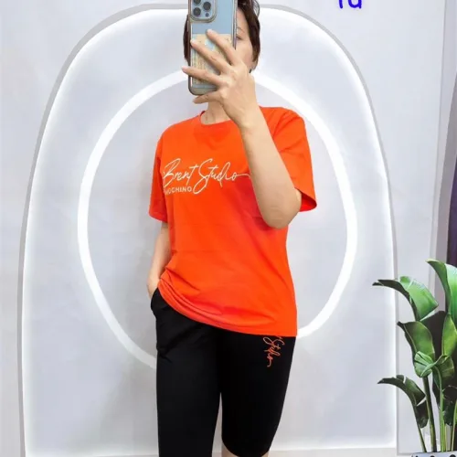 Đồ bộ quần ngố đen áo tay ngắn in chữ