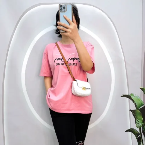 Đồ bộ quần ngố đen áo tay ngắn in chữ form rộng