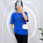 Đồ bộ quần ngố đen áo tay ngắn in chữ form rộng