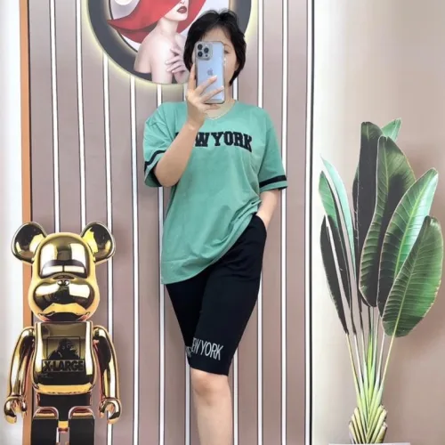 Đồ bộ quần ngố đen áo tay ngắn in chữ newyork