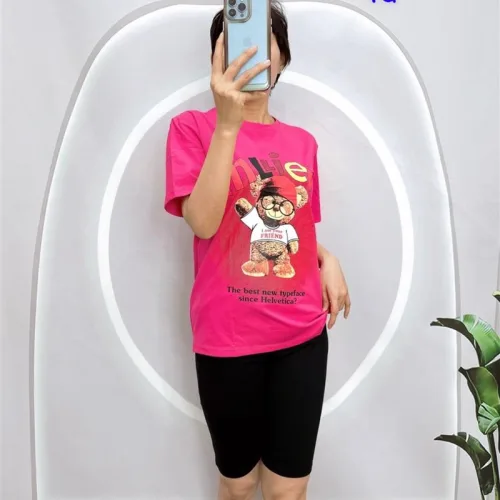 Đồ bộ quần ngố đen áo tay ngắn in hình