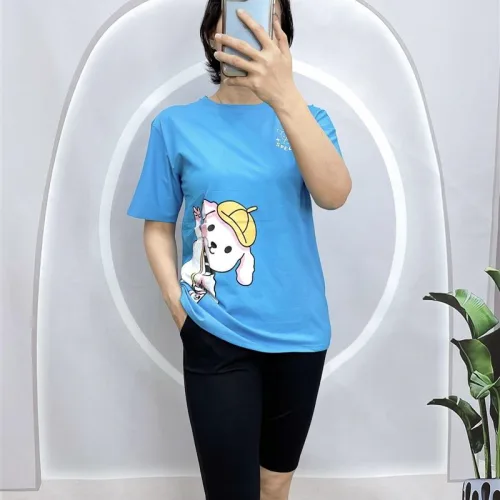 Đồ bộ quần ngố đen áo tay ngắn in hình