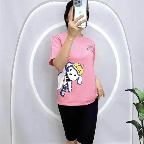 Đồ bộ quần ngố đen áo tay ngắn in hình