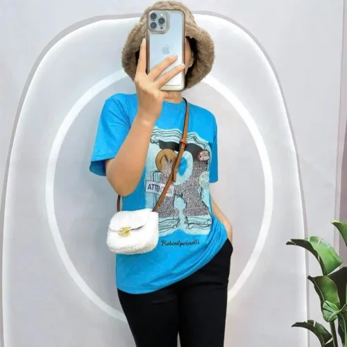 Đồ bộ quần ngố đen áo tay ngắn in hình