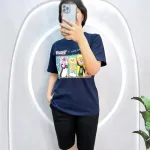 Đồ bộ quần ngố đen áo tay ngắn in hình