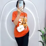 Đồ bộ quần ngố đen áo tay ngắn in hình gấu